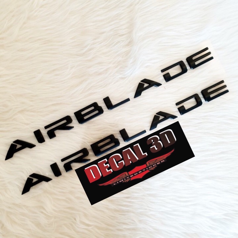TEM AIR BLADE 2020 CHỮ NỔI MÀU ĐEN NHÁM HÀNG ZIN CỰC ĐEP - GIÁ 1 CẶP.