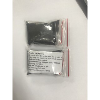 chế phẩm thuốc tím,sát khuẩn, khử trùng cá 30g