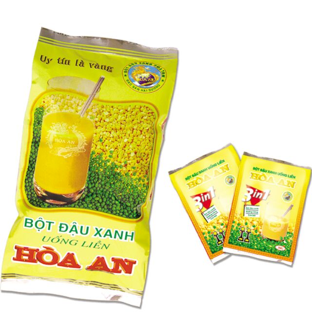 Combo 4 gói bột đậu xanh Hòa an 500g