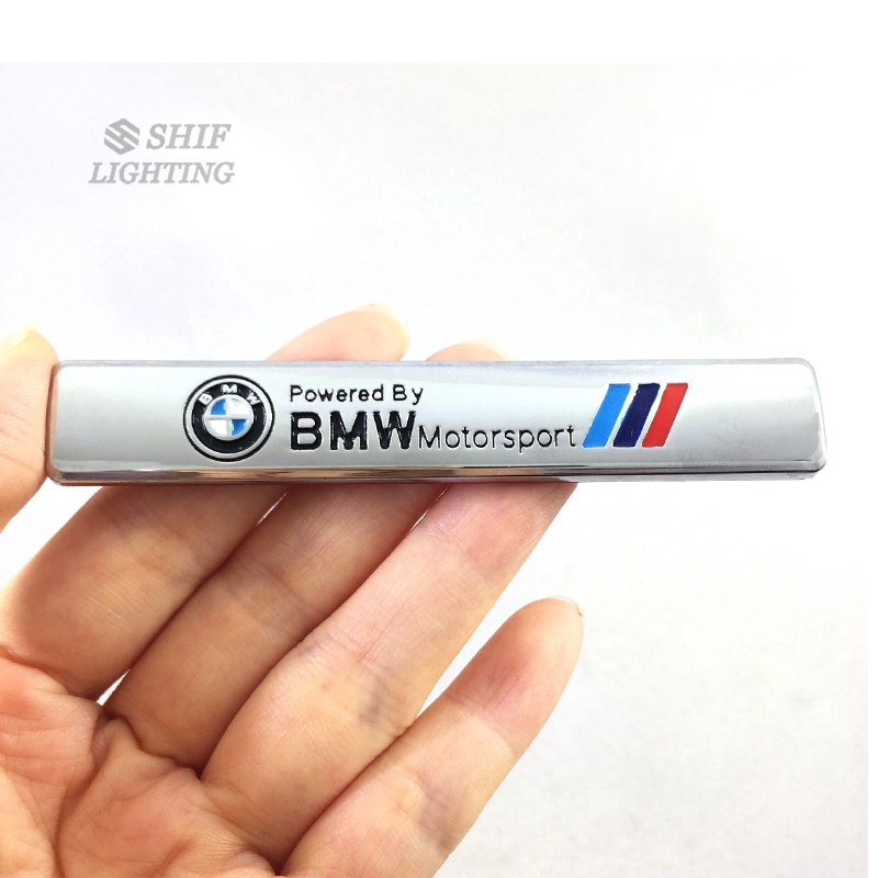 Huy hiệu kim loại logo xe BMW Motorsport 93*15mm