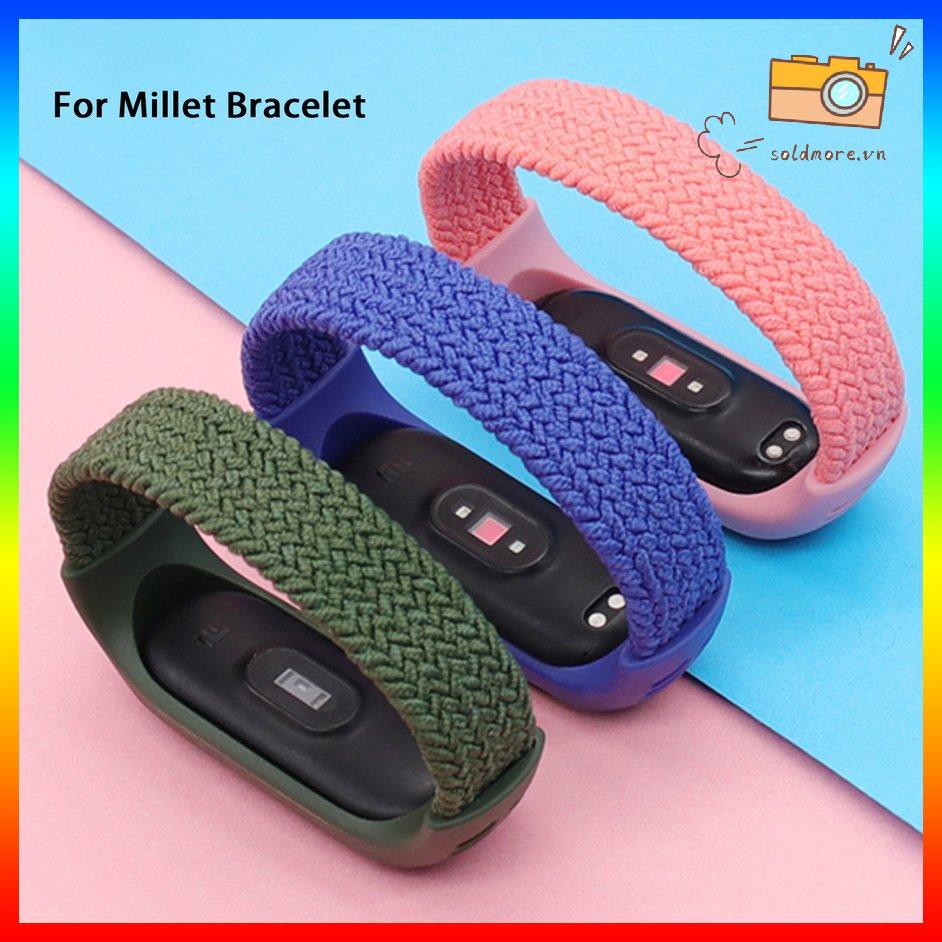 Dây Đeo Bằng Nylon Cho Đồng Hồ Thông Minh Xiaomi Mi Band 3 / 4 / 5