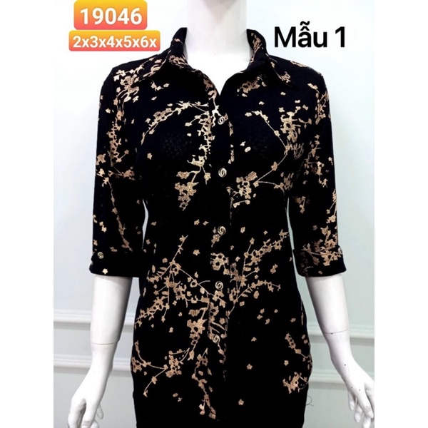 ÁO SƠ MI TRUNG NIÊN THUN VOAN LƯỚI CAO CẤP