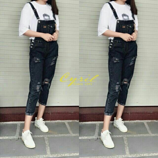 [RẺ VÔ ĐỊCH] Quần Yếm Bò Nữ 2 Túi Rách Mài Siêu Hot cực trẻ trung, dễ thương | BigBuy360 - bigbuy360.vn