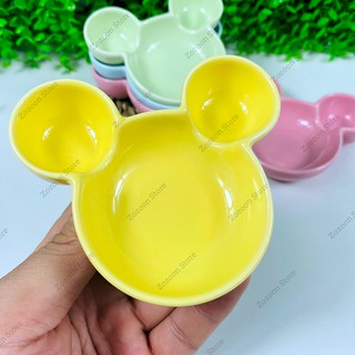 Bát sứ ăn dặm mini cho bé hình Mickey 60ml