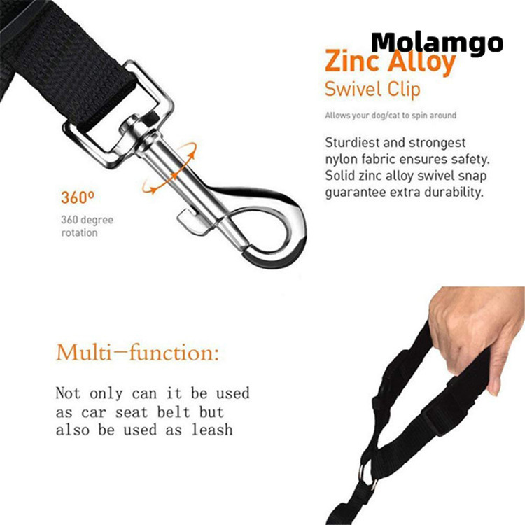 Dây Đai An Toàn Cho Thú Cưng Trên Xe Hơi Tiện Dụng