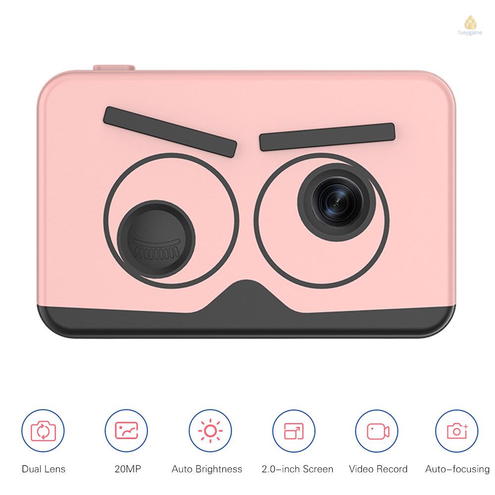 Camera kỹ thuật số 20MP 1080P hai thấu kính 2.0-inch IPS 32GB kèm dây đeo và miếng dán
 | BigBuy360 - bigbuy360.vn