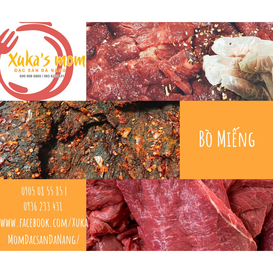 [ĂN VẶT] Khô bò Miếng 100% bò tươi ngon Đặc sản Đà Nẵng - Loại đặc biệt | BigBuy360 - bigbuy360.vn