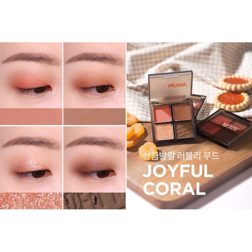 Bảng Phấn Mắt 4 Ô Merzy Mood Fit Shadow Palette 8g