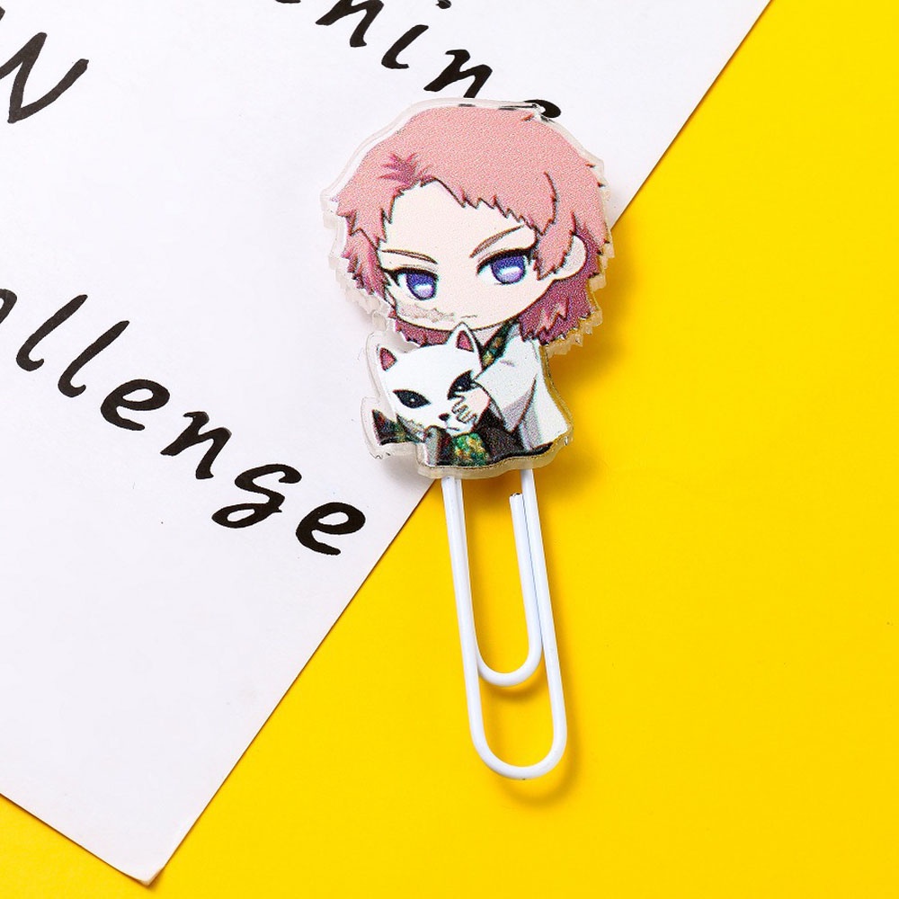 Dụng cụ kẹp giấy họa tiết hoạt hình Demon Slayer đơn giản sáng tạo