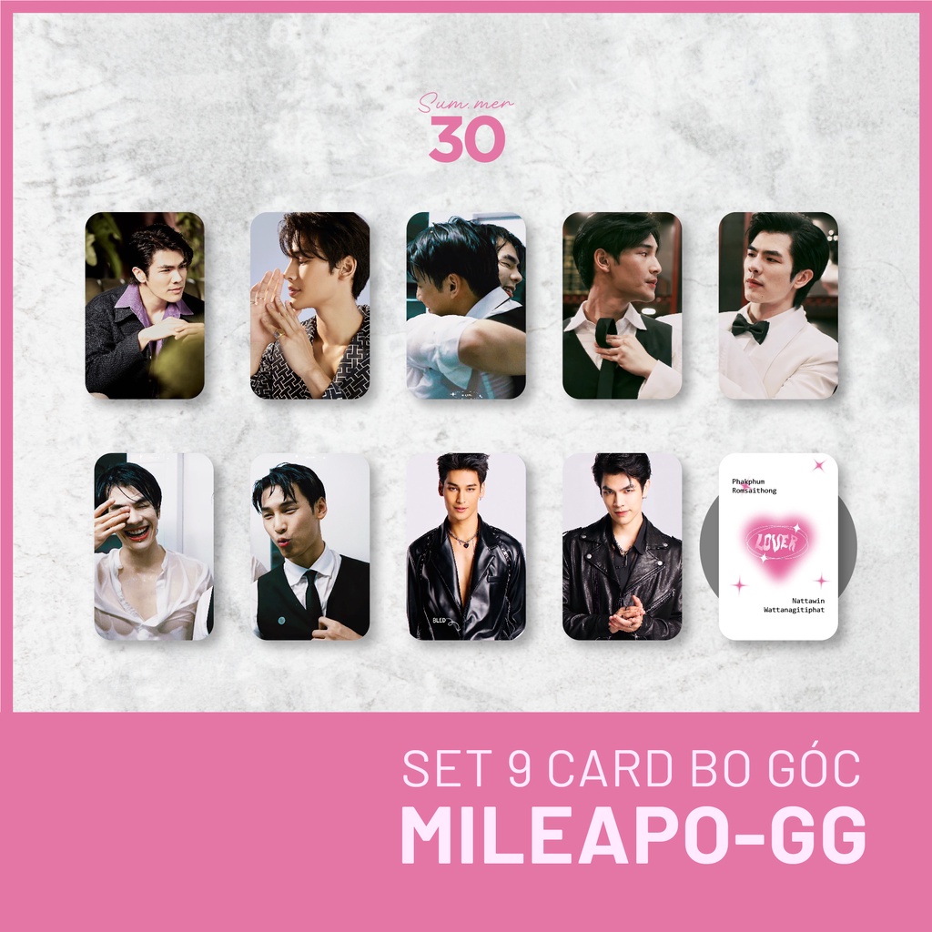 Sum.mer30 -  SET 9 CARD BO GÓC MileApo - KINNPORSCHE