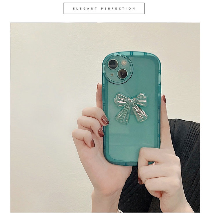 Casing Huawei Nova 10 Pro 9 SE Y90 Y70 Cute Candy Laser Bow Fine Hole Oval Clear Airbag Shockproof Soft Phone Back Case Cover NKS 04