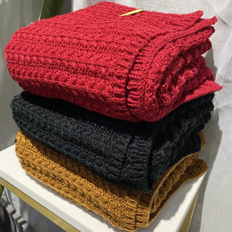 [ SẴN] KHĂN LEN QUÀNG CỔ NAM NỮ  KHĂN CHOÀNG LEN NAM NỮ VINTAGE MỀM MỊN DÀY CỰC ẤM ĐÍNH KÈM TAG HANDMADE