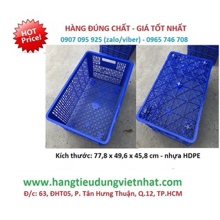 Rổ nhựa CN 5 bánh xe ( Sóng 5 bánh xe )