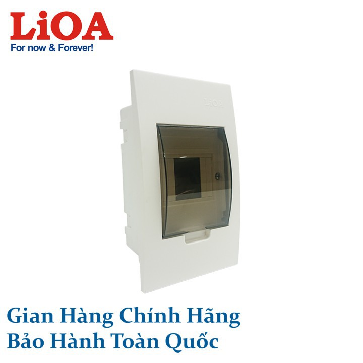 Tủ điện LiOA đế nhựa dùng cho MCB, MCCB, RCBO chứa 2 đến 4 aptomat (SE4FC2/4LA)