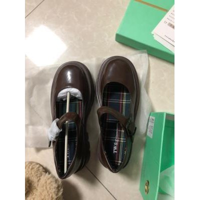 (ORDER) Giày Marry Jane nữ da bóng đế cao 5cm cài quai 3 màu | BigBuy360 - bigbuy360.vn