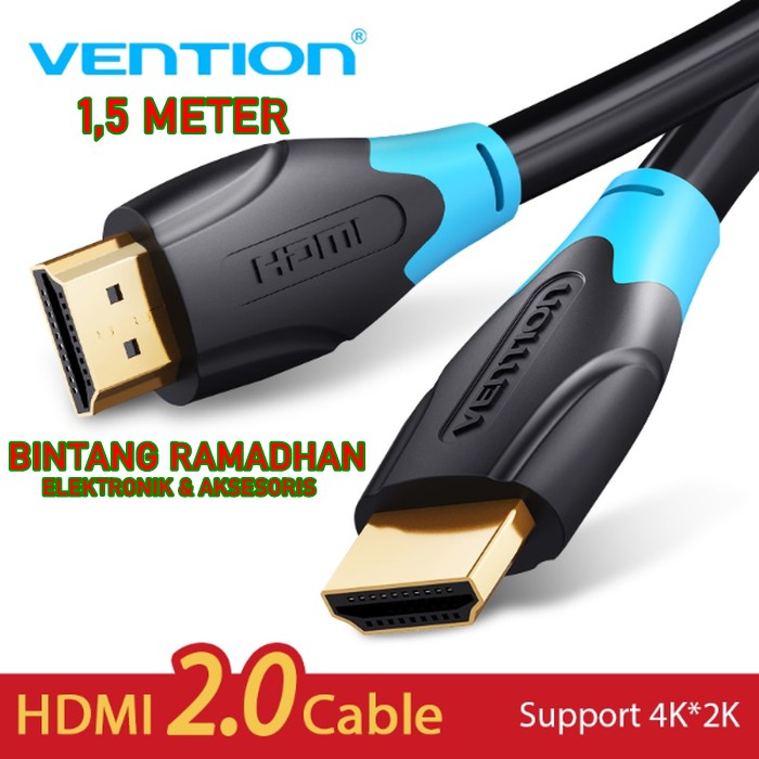 Vention Dây Cáp Hdmi 2.0 Uhd 4k Arc 3d 1.5m Chất Lượng Cao