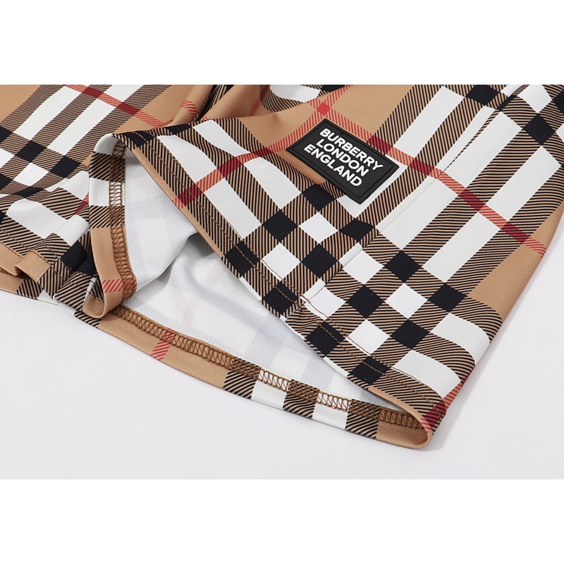 Burberry Quần Short Dây Rút In logo Thời Trang