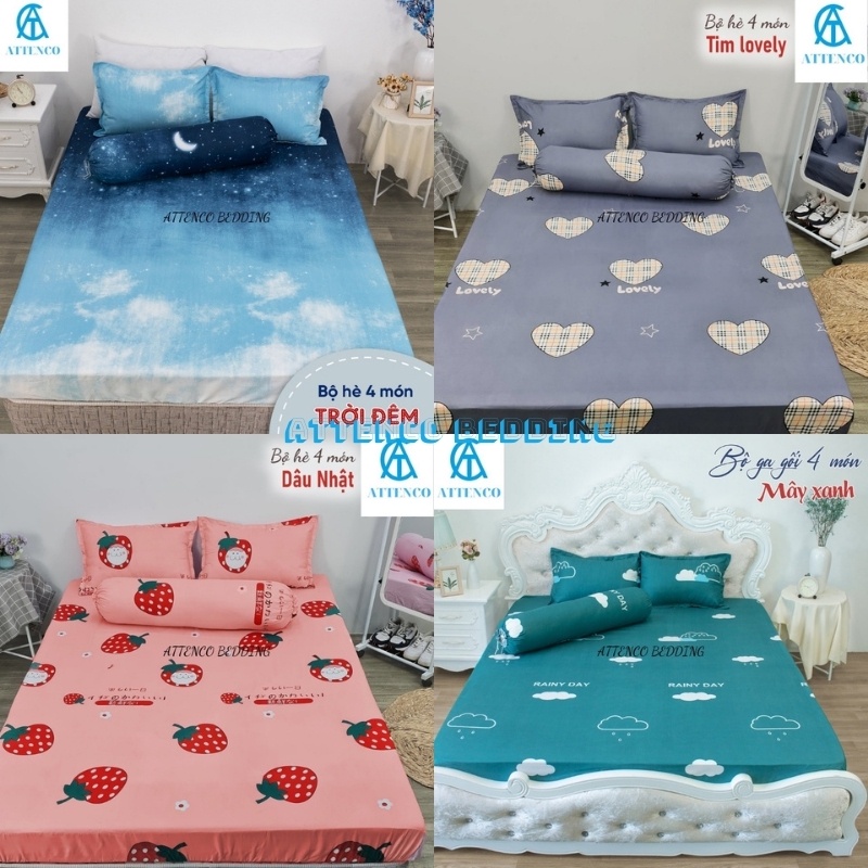 ga kèm 2 gối đầu giường 1m2;1m6;1m8;2m2 dài 2m drap bo chun