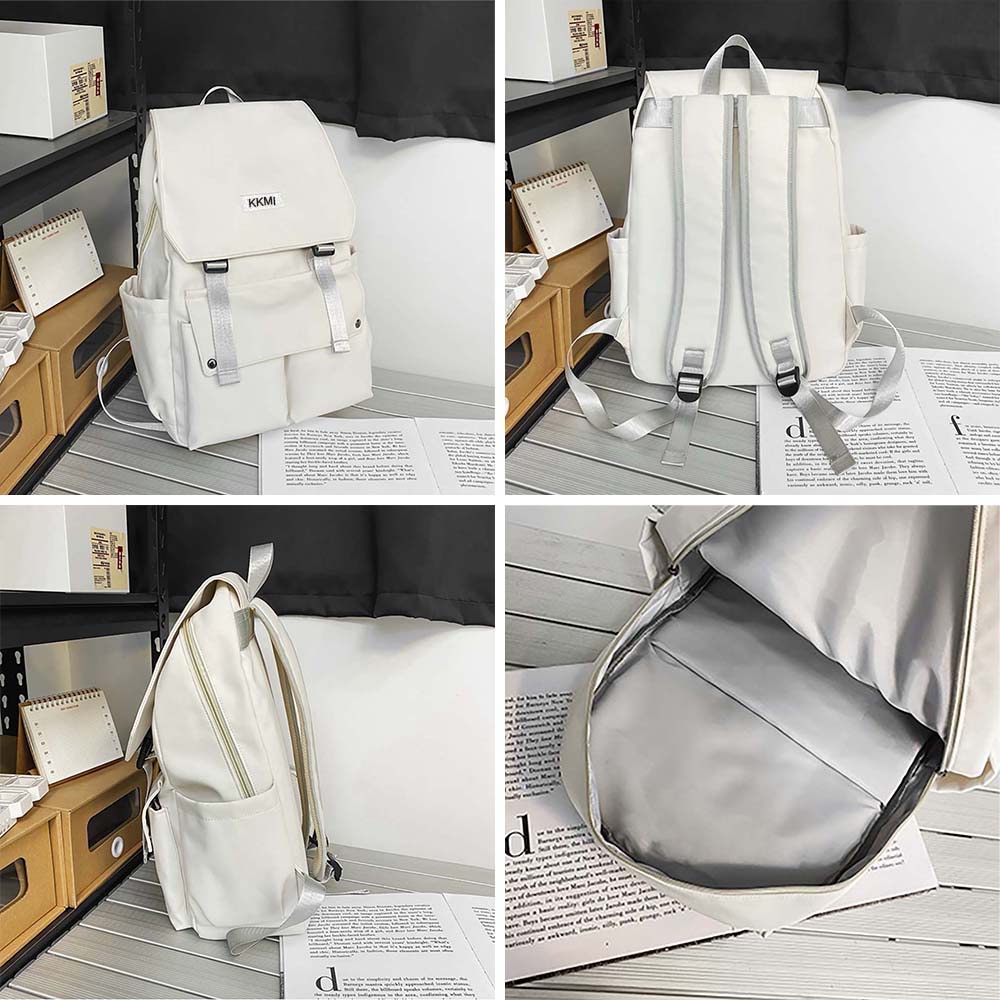 Balo đi học nam nữ thời trang Zmin, chống thấm nước đựng vừa laptop 14inch, A4-Z026