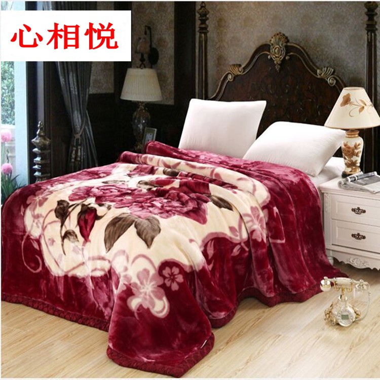 Chăn nhung hoa Quảng Châu chất đẹp mềm mịn 1m8x2m Chat chọn màu Bonbishop