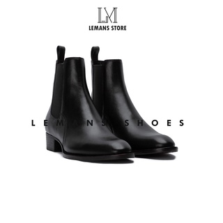 Giày da Chelsea Boots Classic Black CB04 (Da Bò Cao Cấp) LEMANS