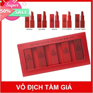 [ MUA 1 ĐƯỢC 5 ] Son 3CE Mini Siêu Lì
