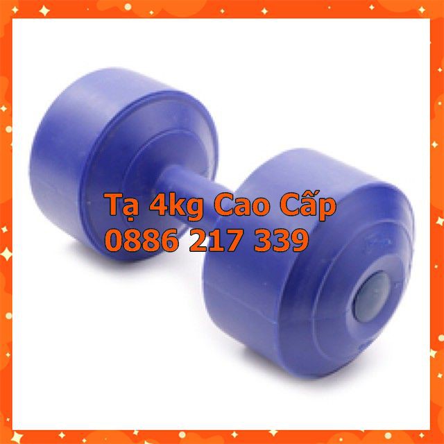 Tạ Tay Tạ Nhựa Tay Tạ Tập Gym Tại Nhà 4kg cao cấp ( Đủ Size 1kg 2kg 3kg 4kg 5kg 6kg 7kg 8kg)