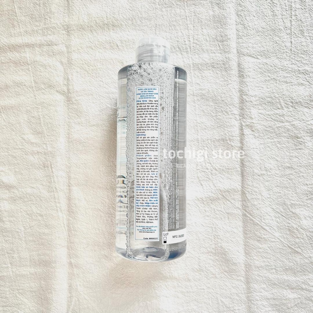 Nước Tẩy Trang La Roche-Posay Dành Cho Da Nhạy Cảm Và Da Dầu Nhạy Cảm 400ml
