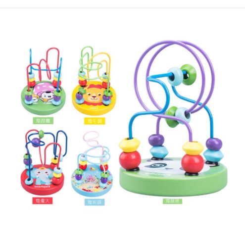 Combo 4 đồ chơi gỗ thông minh phát triển trí não cho bé - đàn gỗ, sâu, luồn hạt, tháp gỗ cho bé phát triển vượt trội