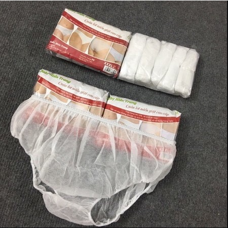 Túi 5 quần lót giấy cao cấp baby Hiền Trang/Tuyết Lan cho chị em mang đi du lịch, cho mẹ đi sinh (Loại Đẹp)