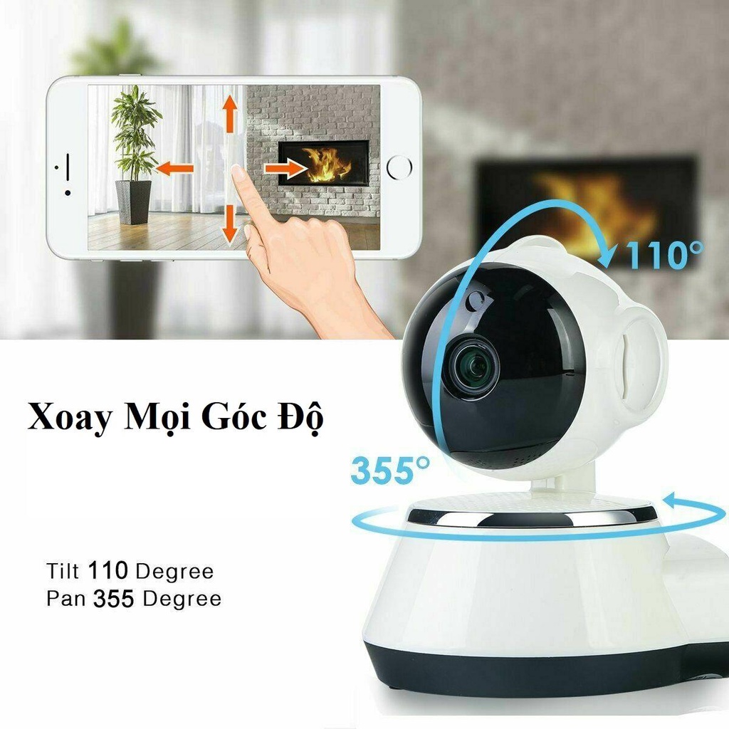 CAMERA WIFI IP V380 FULLHD HỒNG NGOẠI - XEM ĐÊM - BÁO ĐỘNG