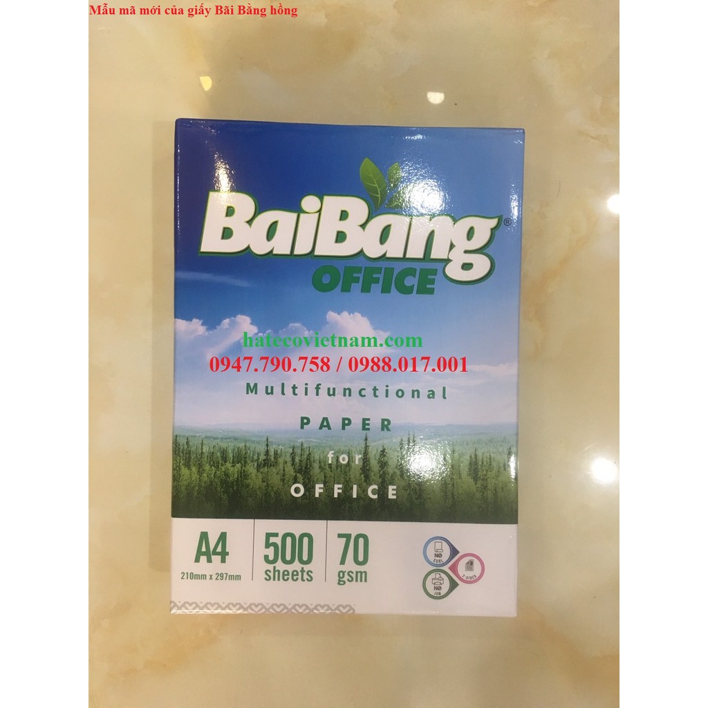 Giấy in Bãi Bằng Office A4 ĐL70 - Giấy Bãi Bằng hồng