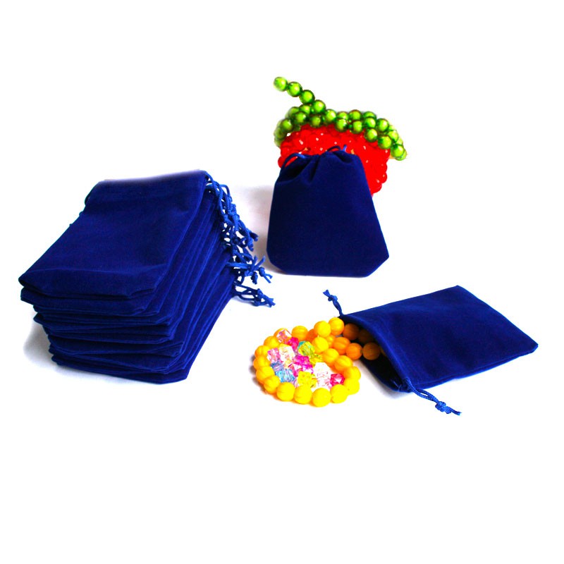 Beadia Set 5 túi dây rút Beadia bằng nhung đựng quà tặng/ trang sức nhiều màu sắc