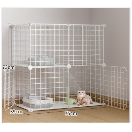 Chuồng mèo 2 tầng, 3 tầng, chuồng mèo lắp ghép đa năng, lưới sơn tĩnh điện giá rẻ - Hoshi Pet