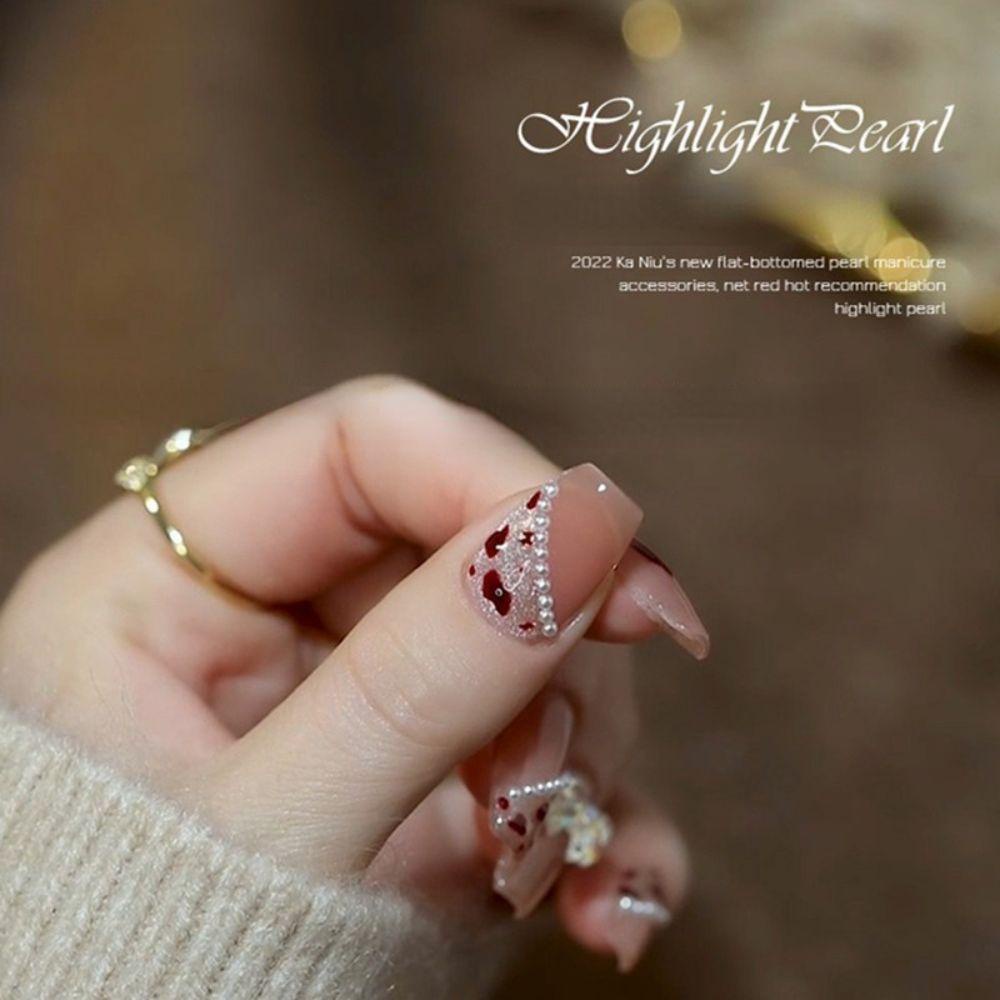 Hạt Ngọc Trai 1.5-4mm Trang Trí Móng Tay Nghệ Thuật DIY