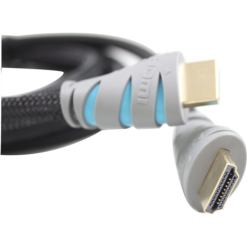 CÁP HDMI SSK 1.5M HDC P 150A Cáp HDMI SSK Biaowang, HDC-P150A 1.5m 1.4 phiên bản nylon bện lưới sắt màu xám