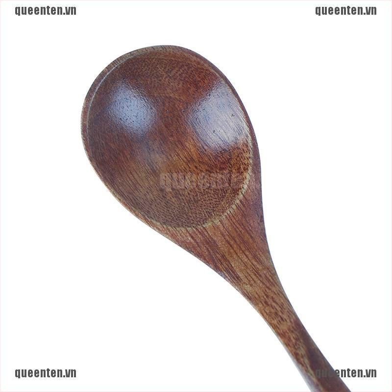 Wooden Honey Spoon Coffee Spoon Ice Cream Candy Teaspoon Rice Spoon QUVN