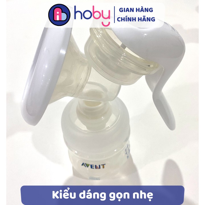 Dụng cụ hút sữa bằng tay 𝗣𝗵𝗶𝗹𝗶𝗽𝘀 𝗔𝘃𝗲𝗻𝘁 [có bình sữa] - Hút sữa cầm tay chính hãng Philips Avent dễ sử dụng