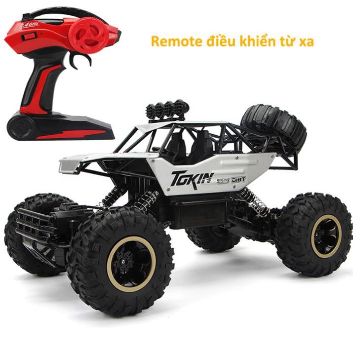 Đồ Chơi Ô Tô, Xe Địa Hình Điều Khiển Từ Xa Rock Crawler 2 Cầu, Độ Bên Cao, Chống Va Đập - YoungHome