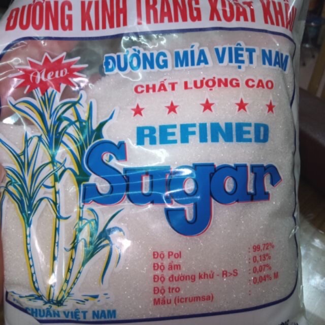 ĐƯỜNG KÍNH TRẮNG XUẤT KHẨU 1kg- hàng đủ