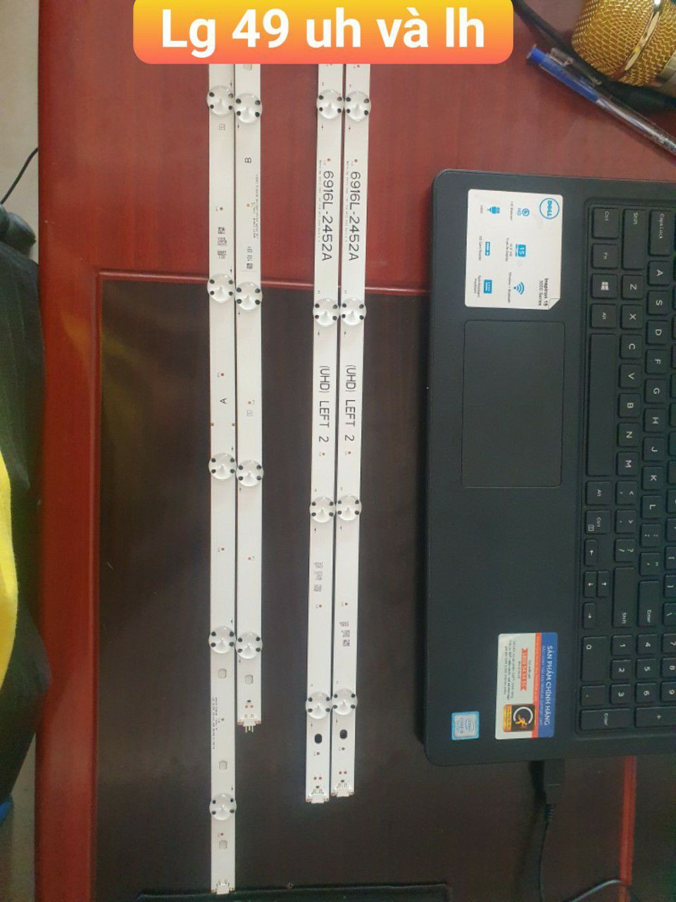 Thanh Led Tivi LG 49 UH inch - Giá 1 bộ 4 thanh