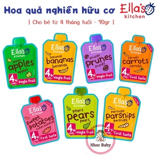  Hoa quả nghiền sinh tố trái cây hữu cơ Ella’s Kitchen cho bé 4 6m+  air UK  