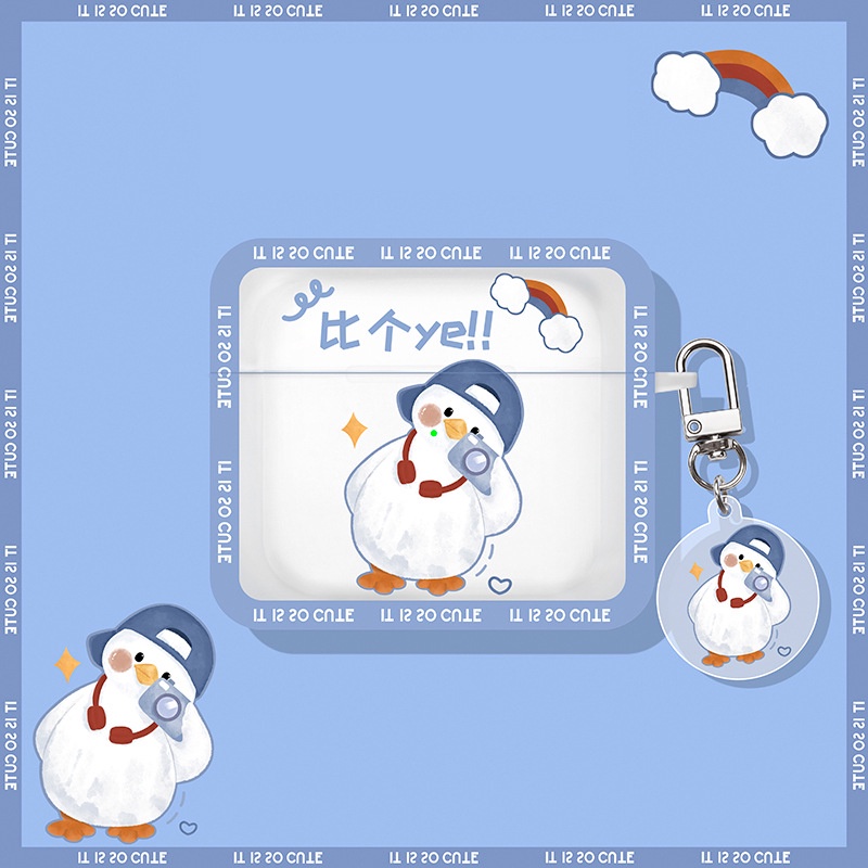 Case Ốp dành cho AIRPODS 3/ Airpods Pro/ Airpods 1/2 hình Vịt Cute Ducht