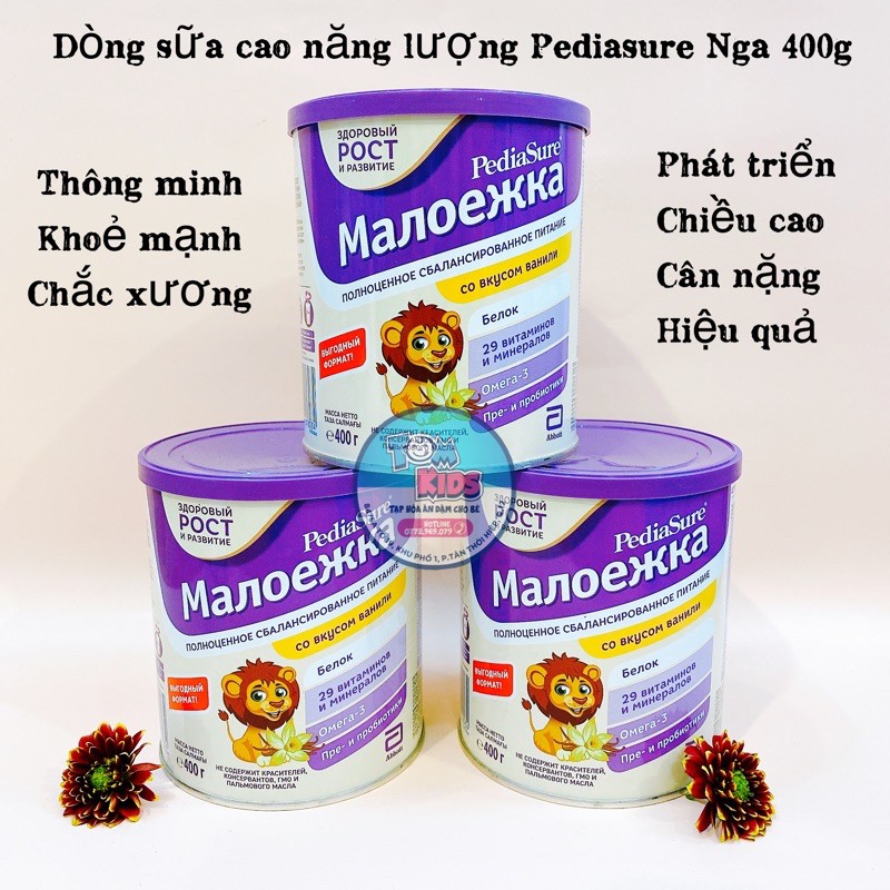 [Có Sẵn] Bột Pediasure Vị VANI 400gr ( Hàng chuẩn Nga ) date 01/2022