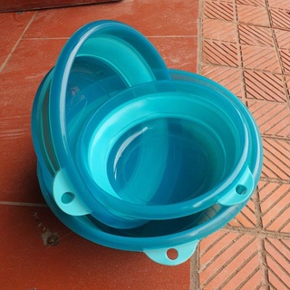 Thau trộn mồi silicon, bát trộn mồi silicon gấp gọn tiện lợi bền đẹp câu cá