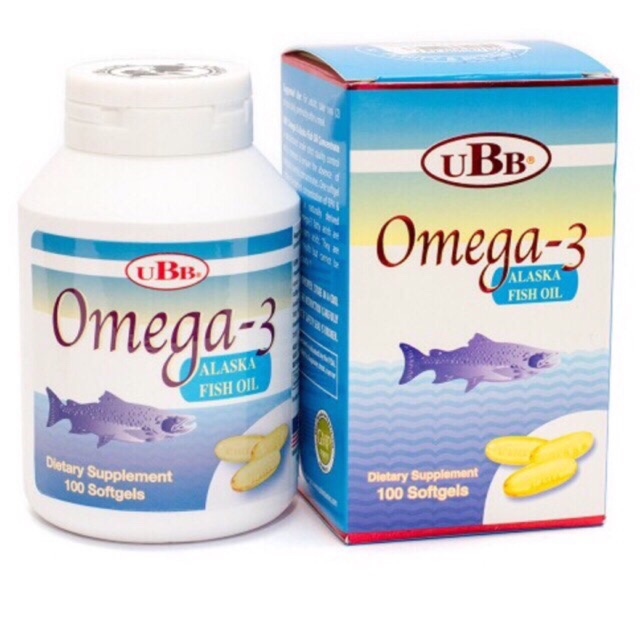 Omega 3 UBB - hỗ trợ giảm mỡ máu, phát triển não bộ, sáng mắt...