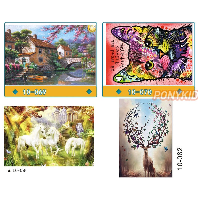 Tranh Ghép Hình 1000 Mảnh Jigsaw Puzzle, Tranh Ghép Hình Bằng Gỗ Kích Thước Lớn 75x50cm/Tranh Ghép Hình Tư Duy