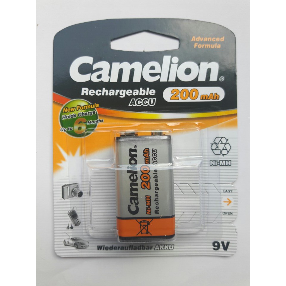 Pin Sạc Camelion 9V 200MAh (vỉ 1 viên)