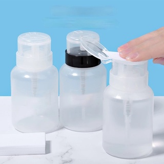 [Hàng mới về] Bình rỗng trong suốt đựng dung dịch tẩy sơn móng tay tiện dụng 200ml