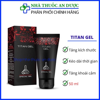 Gel TITAN tăng kích thích cậu nhỏ và hỗ trợ kéo dài thời gian quan hệ chuẩn Nga hộp 50ml.( che tên khi giao hàng)